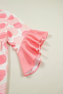 image-Angelica Babydoll Shirt - Polka Dot Short Sleeve