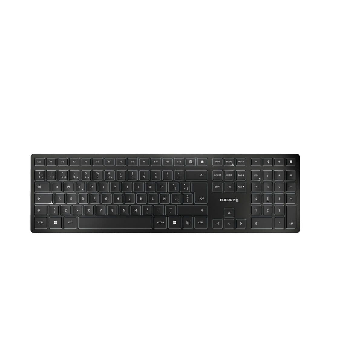 image-Bluetooth Keyboard Cherry KW 9100 SLIM Black Spanish Qwerty