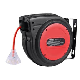 image-VEVOR Retractable Extension Cord Reel - 80 ft 12AWG Heavy Duty
