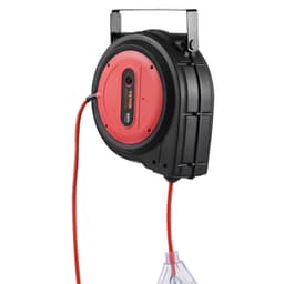 image-VEVOR Retractable Extension Cord Reel - 80 ft 12AWG Heavy Duty