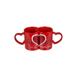 image-Set of Mugs Out of the Blue Red (2 Units)