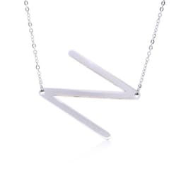 image-Fabulous Rose Gold Plated Stainless Steel Initial Letter Pendant Necklace