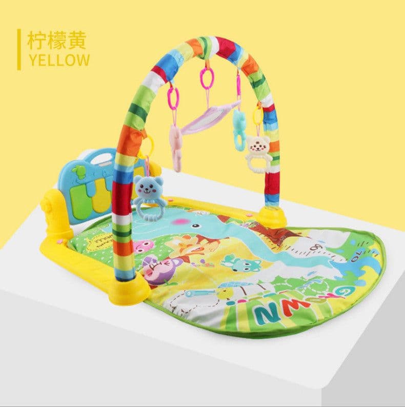 image-Baby pedal piano music fitness rack 0-6-8-12 months baby crawling mat Amazon cross-border toy