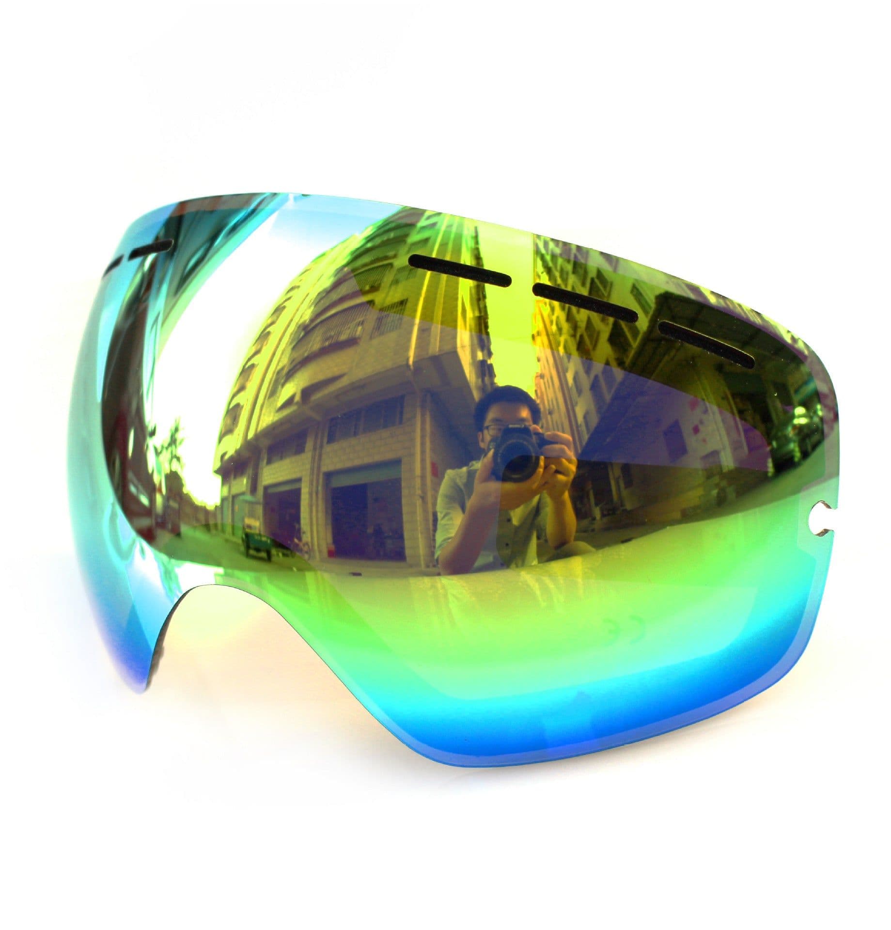 image-COPOZZ ski glasses single lens coated lens / enhanced night vision lens interchangeable lens 201 snow goggles available