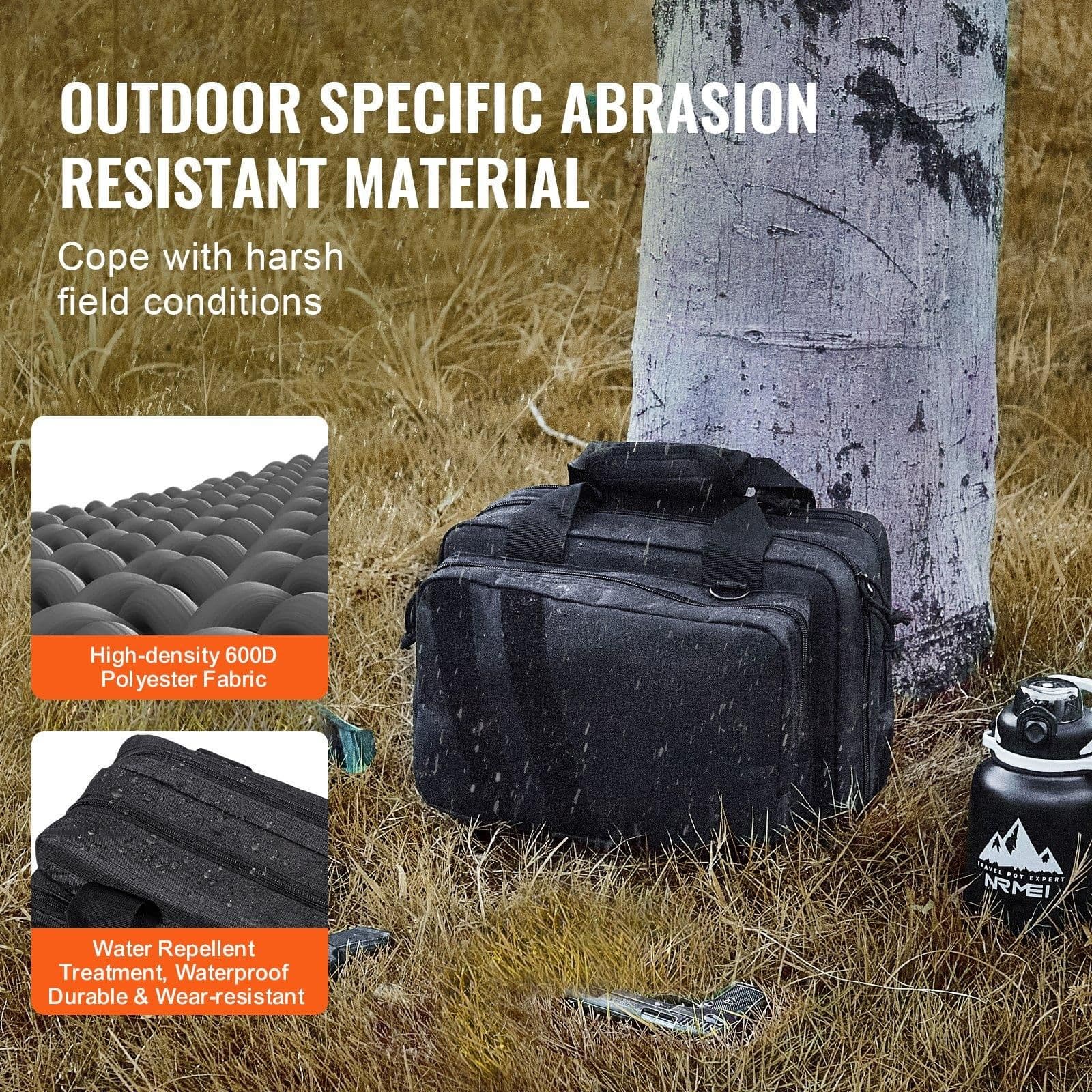 image-VEVOR Tactical Pistol Backpack with 2 Pistol Cases, Gun Range Backpack with 6x Magazine Slots for Shooting and Hunting