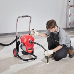 image-VEVOR 1100W Electric Drain Cleaner Machine - 120ft x 1.2" Snake