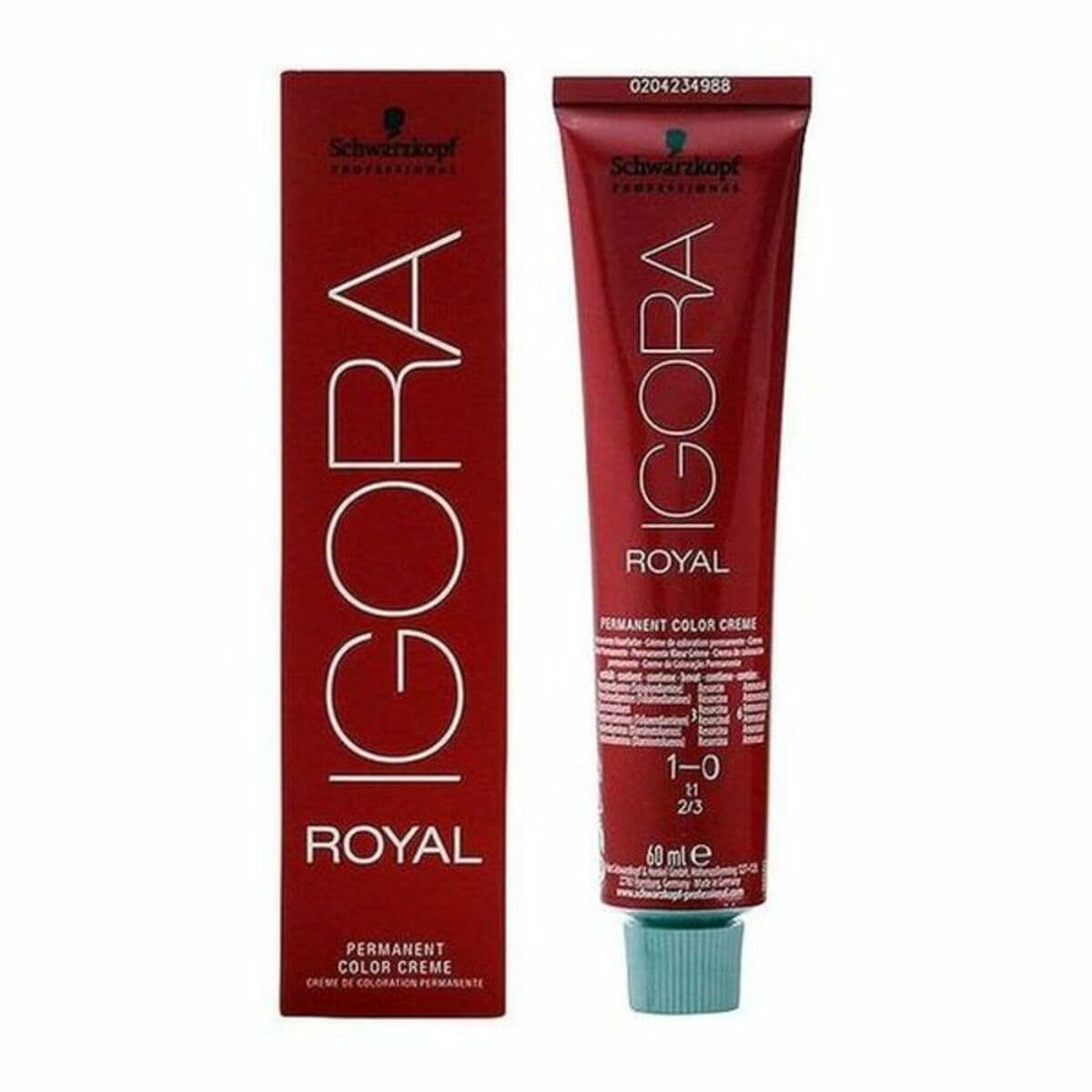 image-Permanent Dye Igora Royal Schwarzkopf Igora Royal 1-0 Nº 1-0 Nº 9.0-rubio muy claro Nº 8.0-rubio claro 60 ml