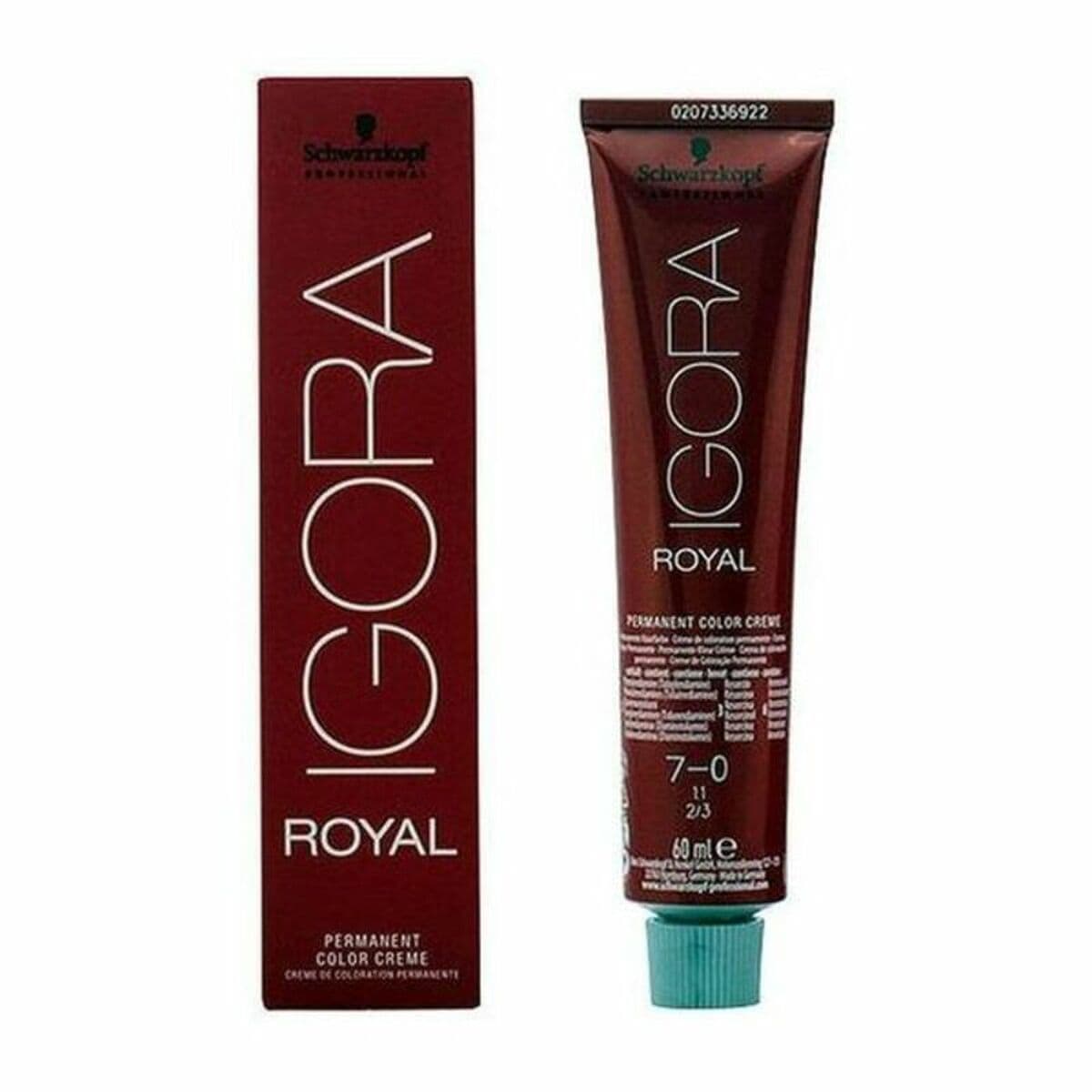 image-Permanent Dye Igora Royal Schwarzkopf 14608 7-0 Nº 7-0 Nº 9.0-rubio muy claro Nº 8.0-rubio claro 60 ml