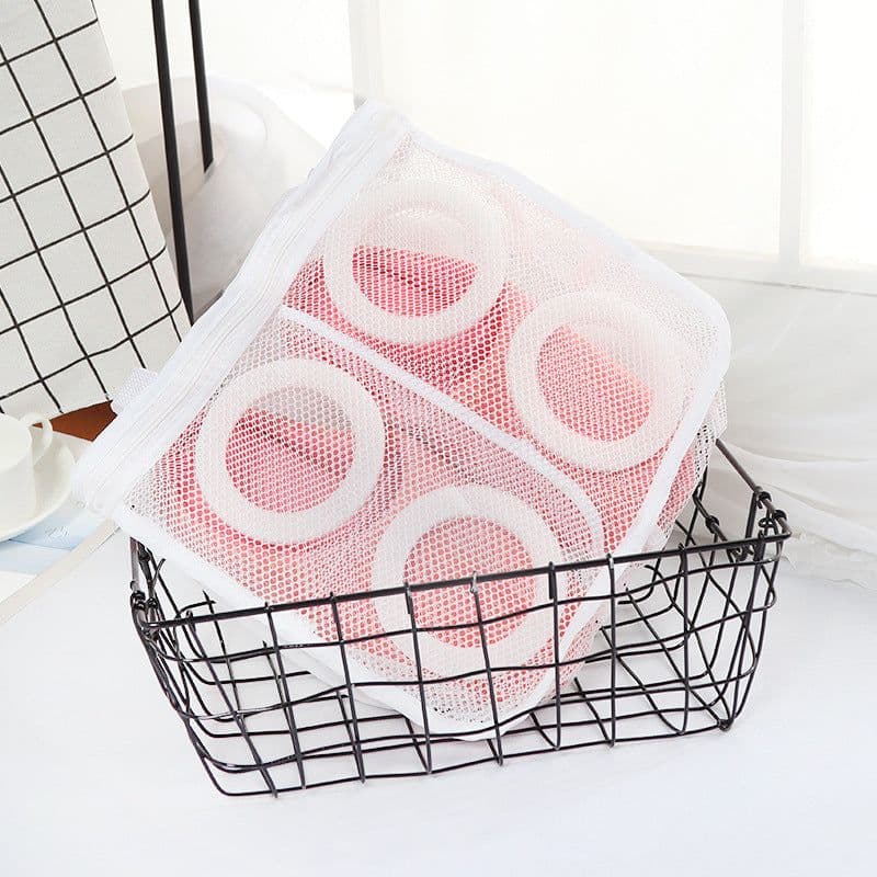 image-Foreign trade new style shoe bag, mesh bag, shoe care washing bag, shoe washing underwear care washing bag, drying custom