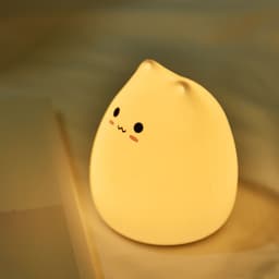 image-Cute Cat Silicone Lamp Children's Bedroom LED Eye Protection Table Lamp Colorful Color Changing Silicone Night Light Creative Gift