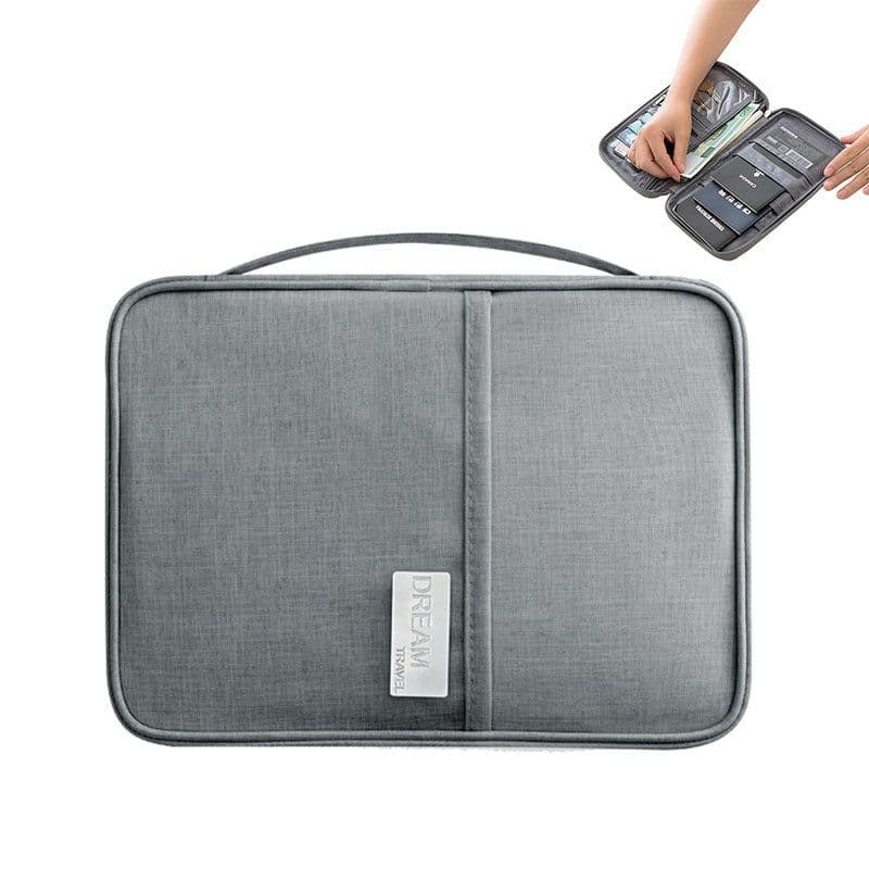 image-Large travel passport package abroad travel document bag handbag clutch waterproof and dustproof portable card bag wallet