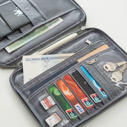 image-Large travel passport package abroad travel document bag handbag clutch waterproof and dustproof portable card bag wallet