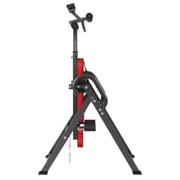 image-VEVOR Inversion Table, 300 lbs Capacity Heavy Duty Inversion Table, Decompression Back Stretcher Machine, Strength Training Equipment with Headrest, Ankle Lock, Adjustable Protective Belt, Red/Black