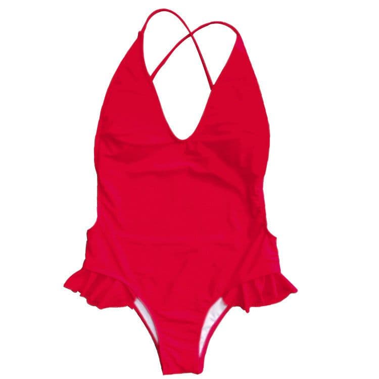 image-Sell Well New One Piece bikini Swimsuit Sexy Lace Backless Swimwear Bathing Suit Women Swim Wear female Biquini