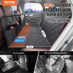 image-VEVOR Dog Car Seat Cover for Back Seat 54 x 24 in Waterproof 600D for Cars