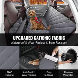 image-VEVOR Dog Car Seat Cover for Back Seat 54 x 24 in Waterproof 600D for Cars
