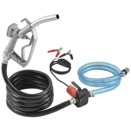 image-VEVOR Fuel Transfer Pump, 12V DC 5.3 GPM 1/10 HP, Portable Electric Diesel Transfer Pump with Auto Shut-Off Fuel Nozzle, Long Inlet & Outlet Hose for Gasoline, Diesel, Kerosene, Methanol Blends