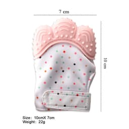 image-Baby Molar Gloves Silicone Baby Teether Gloves Newborn Anti-eating Hand Molar Gloves Baby Molar Toys