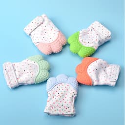 image-Baby Molar Gloves Silicone Baby Teether Gloves Newborn Anti-eating Hand Molar Gloves Baby Molar Toys