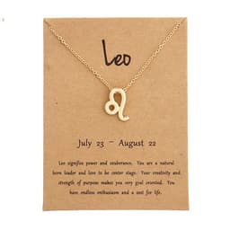 image-Factory direct sale twelve constellation alloy pendant necklace jewelry wholesale christmas gifts