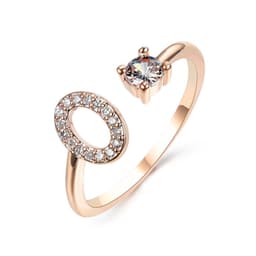 image-New Design Adjustable 26 Initial Letter Ring Fashion Jewelry For Women Simple Elegant Jewelry