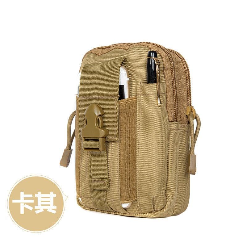 image-Wholesale army fan multi-function waterproof tactical waist bag, outdoor tactical belt, coin purse, mobile phone bag