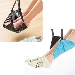 image-Travel the foot hammock Aviation Seat Foot Pad portable chair office home foot hammock Car Train aircraft Travel Accessorie