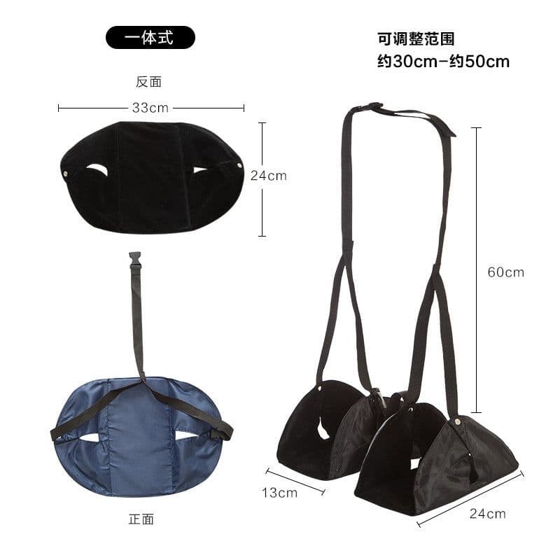 image-Travel the foot hammock Aviation Seat Foot Pad portable chair office home foot hammock Car Train aircraft Travel Accessorie