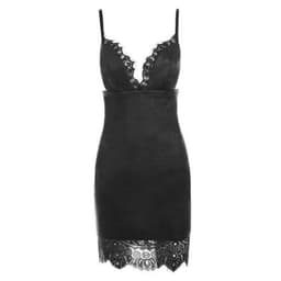 image-2020 spring women's Amazon AliExpress new open back slim lace leather dress