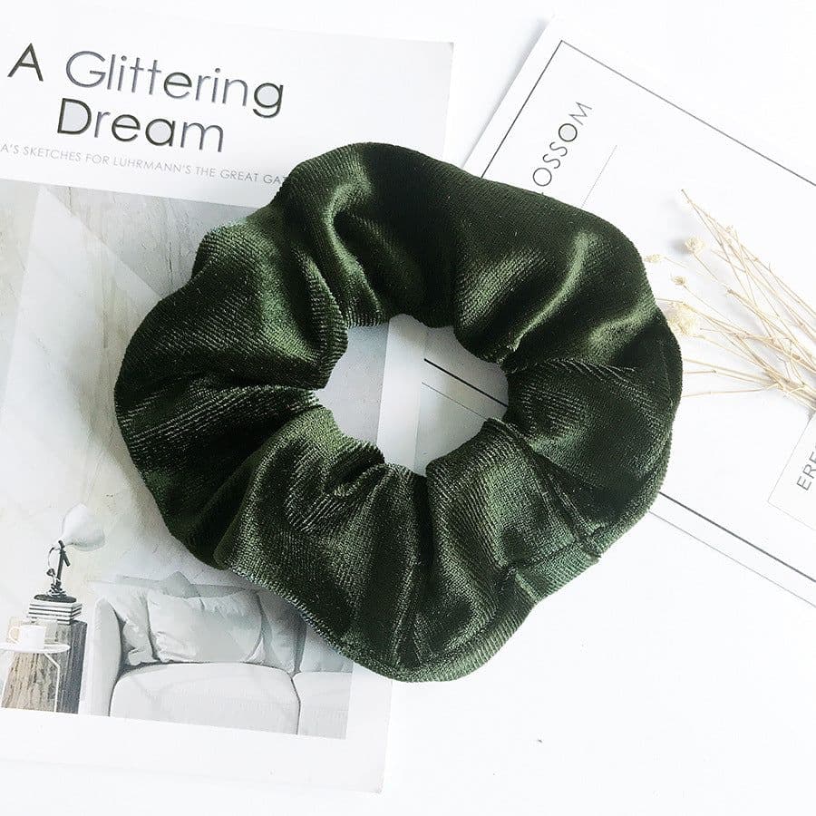 image-Flannel Hair Tie Hair Rope Amazon Velvet Fashion Ponytail Hair Accessories