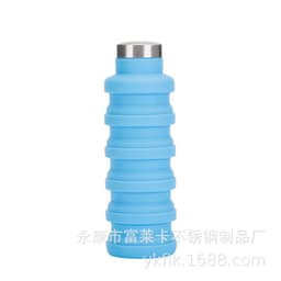 image-Silicone Telescopic Cup Travel Portable Foldable Water Cup Outdoor Sports Water Bottle Folding Cup Water Bottle Water Cup