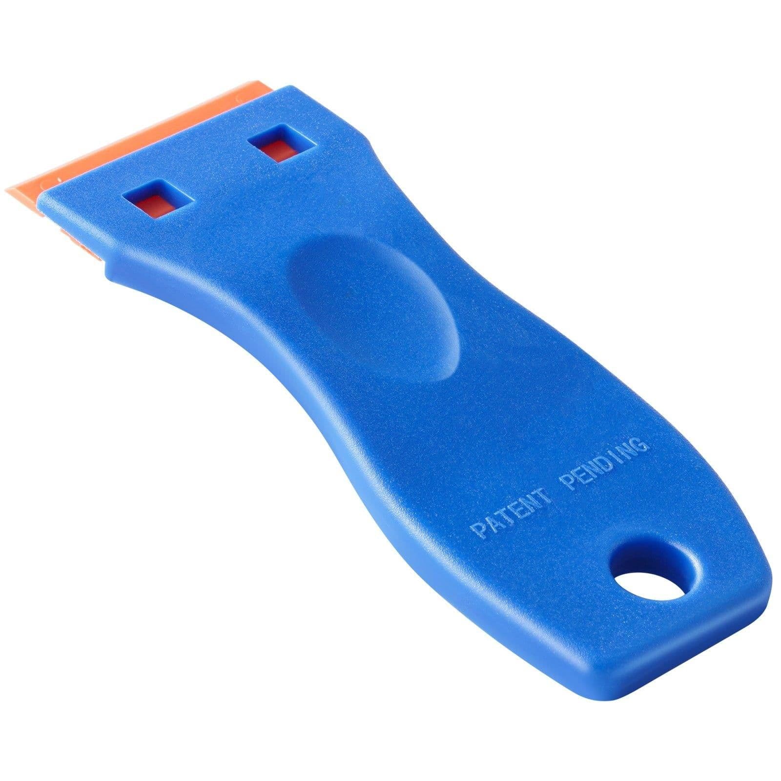image-VEVOR Plastic Razor Blade Scraper Tool - 2 Scrapers & 120 Blades
