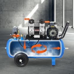 image-VEVOR Air Compressor Motor, 2HP 5.2CFM @ 90PSI Oil Free Air Compressor Pump & Max. 145PSI Pressure, 78dB Ultra-Quiet Compressor Motor for Auto Repair, Tire Inflation, Spray Painting, Woodwork Nailing