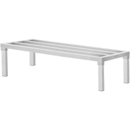 image-VEVOR Aluminum Dunnage Rack, 48” x 20” Commercial Food Floor Rack, 12” Off the Floor, 1800 lbs Capacity All-Welded Aluminum Storage Rack, for Storage in Restaurants, Kitchens, Garages and Vehicles