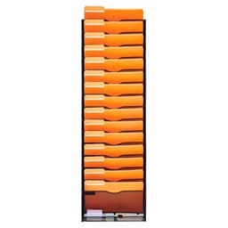 image-VEVOR File Wall Rack, One-Piece 16 Pockets Mesh Wall File Holder, Wall Mounted Magazine Mail Paper & Document Storage Folder, Metal Wall File Organizer with Nametag Label, for Office Home & School