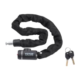 image-VEVOR Bike Chain Lock, 2.79 Ft Combination Bicycle Chain Lock with 2 Keys, Heavy Duty Anti-Theft High Security Bike Locks, Perfect for Bike, Motorcycle, Scooter, Bicycle, Door, Fence or Gate, 8mm