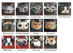 image-3D Animal Charcoal Car Pillow