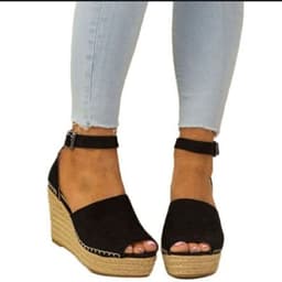 image-Spot wish new AliExpress hot spring and summer foreign trade hot sale flat slope with large size women's fish mouth sandals