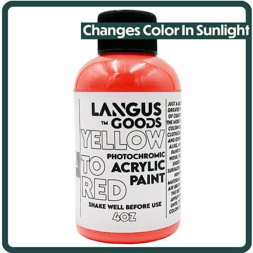 image-Yellow to Red Photochromic Fabric & Airbrush Paint