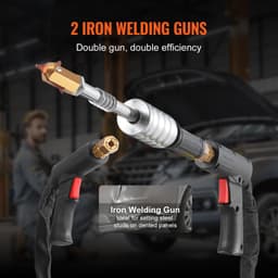 image-VEVOR Spot Welder Dent Puller, 3KW Stud Welder Dent Repair Kit with 2 Welding Guns, Auto/Manual Welding & 7 Modes, 110V Auto Body Spot Welding Dent Repair Machine for Car, Truck Dent Repair