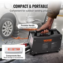 image-VEVOR Spot Welder Dent Puller, 3KW Stud Welder Dent Repair Kit with 2 Welding Guns, Auto/Manual Welding & 7 Modes, 110V Auto Body Spot Welding Dent Repair Machine for Car, Truck Dent Repair
