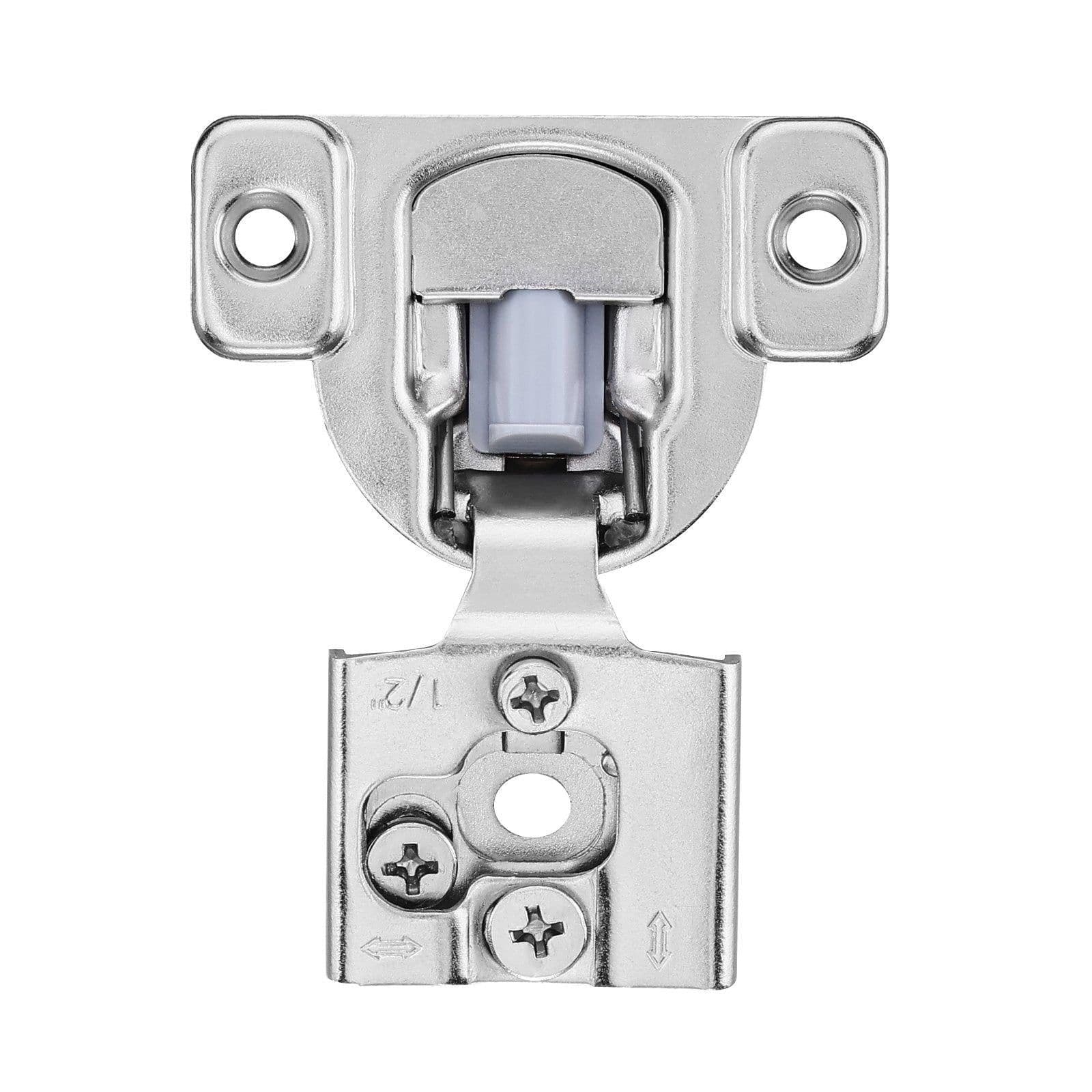 image-VEVOR Cabinet Hinges, 40 Packs Partial Overlay Kitchen Cabinet Door Hinges, 105 Degree Opening Angel Soft Close Concealed Cupboard Hinges for Framed Cabinet Type, with Mounting Screws