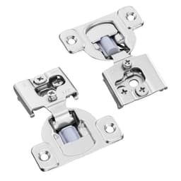 image-VEVOR Cabinet Hinges, 40 Packs Partial Overlay Kitchen Cabinet Door Hinges, 105 Degree Opening Angel Soft Close Concealed Cupboard Hinges for Framed Cabinet Type, with Mounting Screws