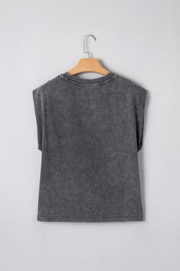 image-Sleet Cowboy & Beer Western Graphic Mineral Wash Tank Top