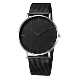 image-Hot selling men's fashion simple no LOGO watch mesh strap quartz watch student watch wristwatch