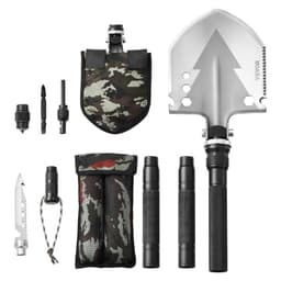image-VEVOR Survival Shovel, 11 in 1 Camping Shovel Folding Multitool, Military Grade Portable Compact Tactical Shovel, Multifunction for Off-Roading, Camping, Hiking, Outdoor, Survivalist and Emergency