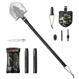 image-VEVOR Survival Shovel, 11 in 1 Camping Shovel Folding Multitool, Military Grade Portable Compact Tactical Shovel, Multifunction for Off-Roading, Camping, Hiking, Outdoor, Survivalist and Emergency
