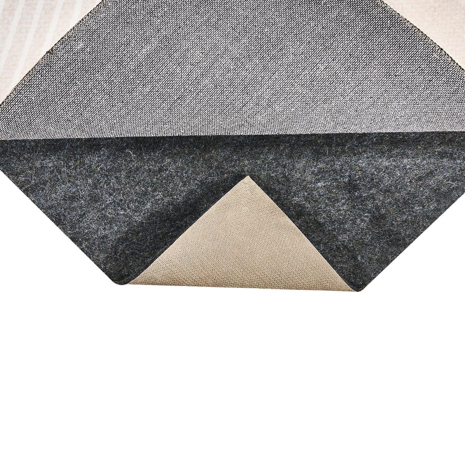 image-VEVOR - Slip-Resistant Rug Pad - Protective Cushioning Carpet Pad - 9' x 12' - 1/4"Thick - Dual Surface - Polyester Felt + Latex - Gray - 10-11㎡ Area Carpet Padding Rug Cushion Safe for All Floors