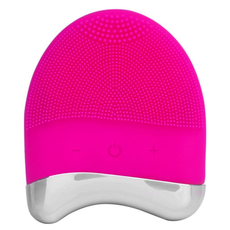 image-Electric silicone cleansing instrument pore cleaning brush mini ultrasonic male and female net red live makeup remover and face wash artifact