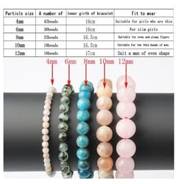 image-Natural Blue Apatite Bracelets Are Suitable For Men And Women To Wear Elastic Beaded Jewelry